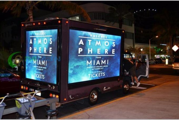 Big P6 Mobile Truck LED Display ,  LED TV Screen On Mobile 7000 Brightness 3535 2727 Lamp