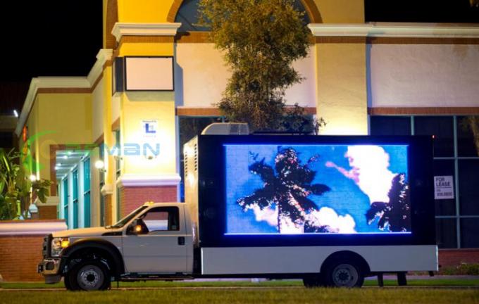 Big P6 Mobile Truck LED Display ,  LED TV Screen On Mobile 7000 Brightness 3535 2727 Lamp