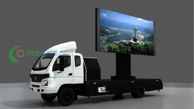 Big P6 Mobile Truck LED Display ,  LED TV Screen On Mobile 7000 Brightness 3535 2727 Lamp