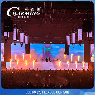 30x90CM IP65 2K HD LED Flexible Display Pixel Pith P9MM For Outdoor Stage