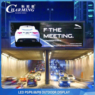 Cabinet Structrue Outdoor LED Video Wall Advertising Big Screen 40000 Dot / M2