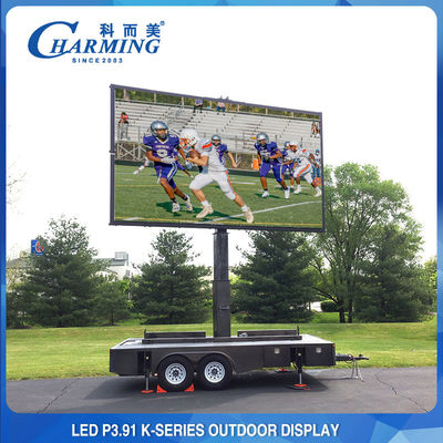 Anti Collision Outdoor Video Wall , P3.91 P2.6 Slim Stage Rental LED Screen