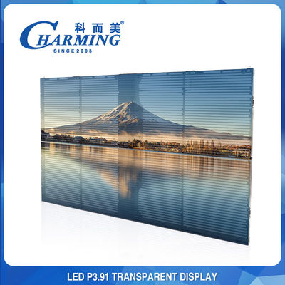 1920hz Transparent LED Video Wall LED See Through Display Screen For Mall Advertising