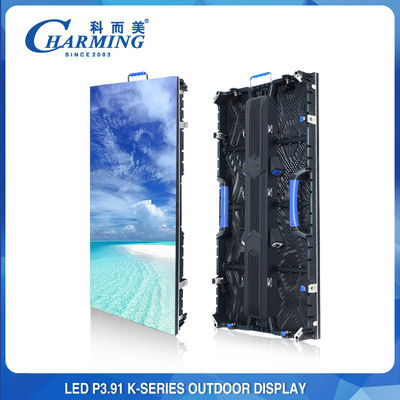 Front Maintenance Outdoor Rental P3.91 500x500mm LED Video Wall Display 3840Hz