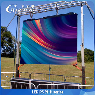 15 Bit Seamless Outdoor P10 Flexible LED Video Wall 1/16 Scan Mode Smd 1921