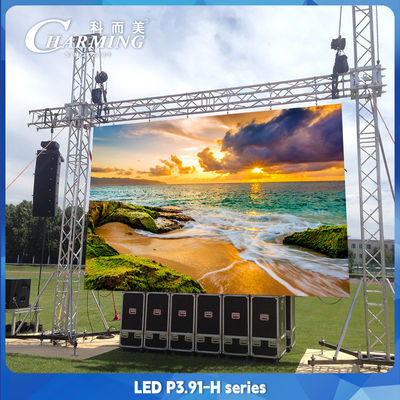 Stage Background P3.91 Rental LED Video Wall Display Refresh Rate 3840H2