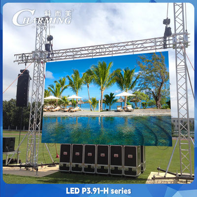 16 Bit P3.91 Outdoor LED Screens Wall Ground Support Stand Back Frame