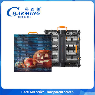 5000nits High Brightness P3.91 Outdoor Glass Transparent Led Video Wall Display