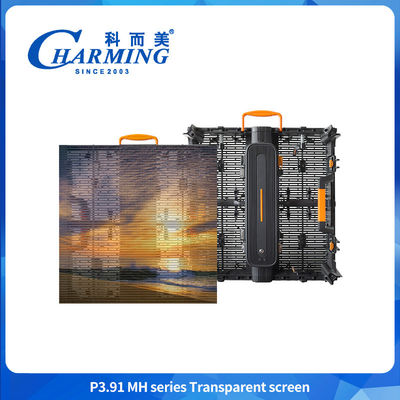 Windproof and Seamless Splicing Design Display P3.91 Clear Screen Glass Screen Showcase With Led Light LED Display