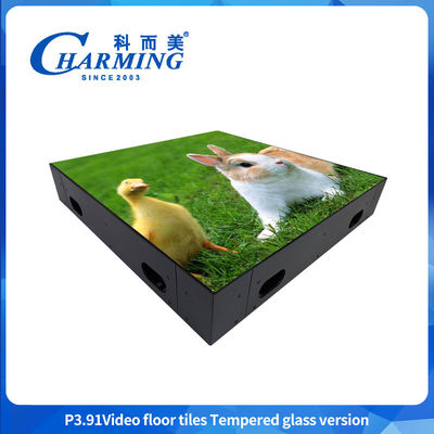 P3.91 LED Video Floor Interactive Video Floor High performance load bearing Anti-slip LED Video Screen