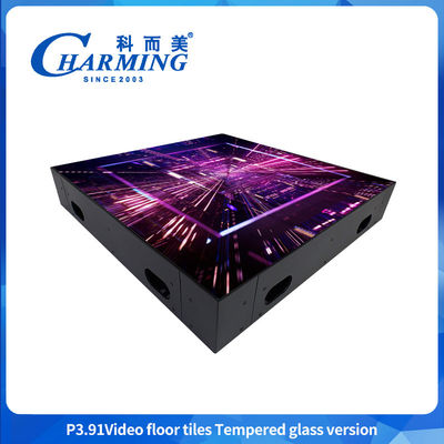 P3.91 LED Video Floor Interactive Video Floor High performance load bearing Anti-slip LED Video Screen