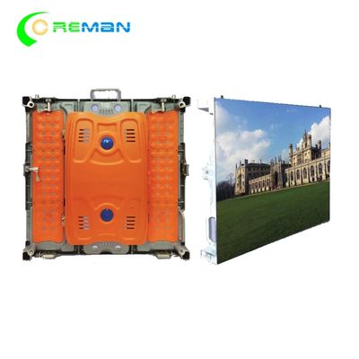 Portable Outside LED Display Cabinet For Hire , 96X96 Slim P6 LED Display 192X192mm