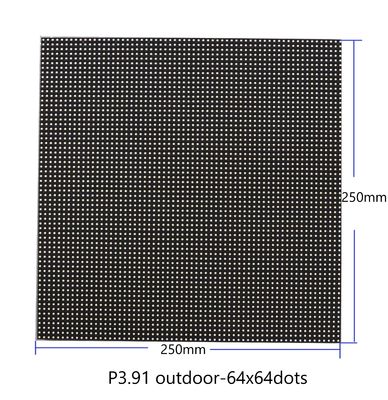 P3.91 Dot Matrix LED Display Module 64x64 Dots 250mm X 250mm 5V Input Full Color