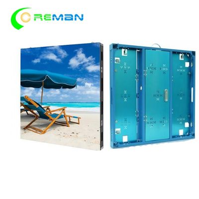 Rental P4 P5 Outdoor Full Color LED Screen 64x64 96x96 Brushed Aluminum Made