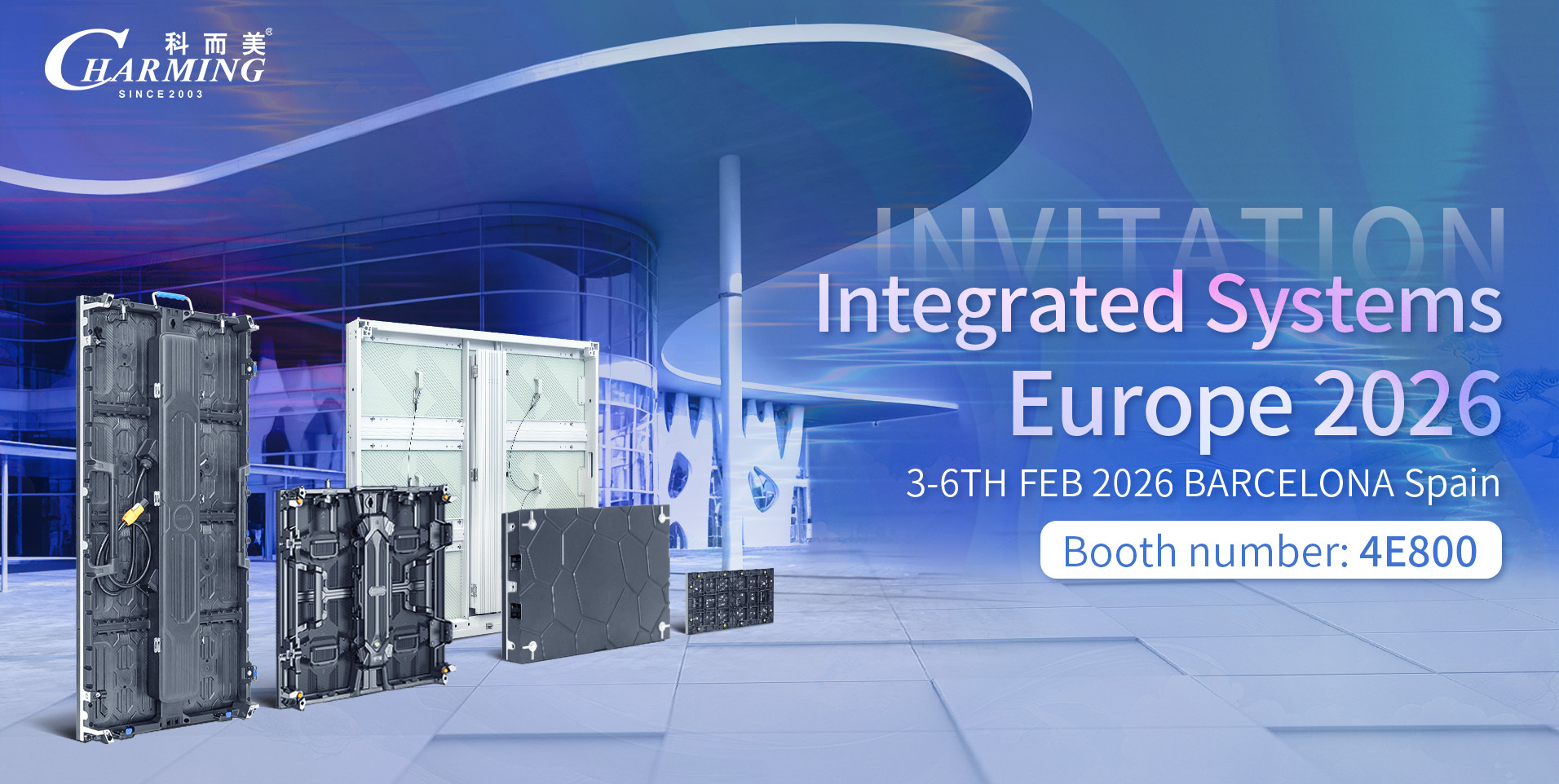 CHARMING to Showcase Advanced LED Display Systems at 2026 ISE Barcelona