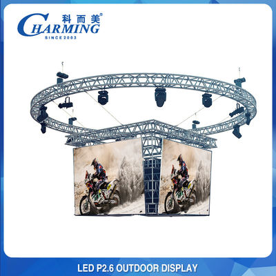 Ultrathin SMD2121 Outdoor LED Advertising Board , P2.6 4K Concert LED Screen Rental