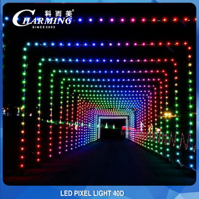RGB 40D LED Point Light Source IP65 Building Wall Front Lighting Decoration