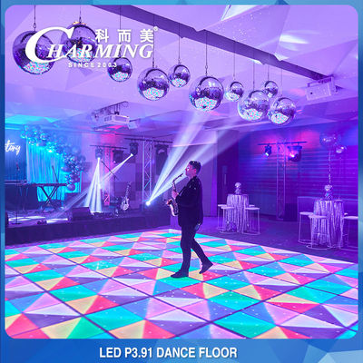 SMD1921 Outdoor RGB LED Dance Floor Multipurpose P3.91 Interactive