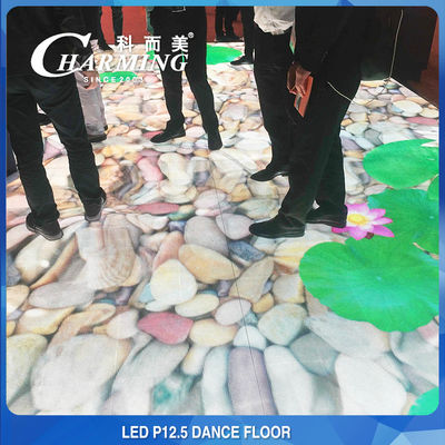 P12.5 Interactive LED Dance Floor Portable For Wedding Club Hotel