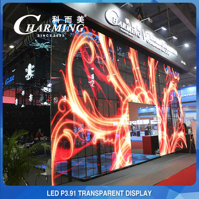 230W Anti Collision LED Screen Transparent , SMD2020 See Through LED Panel