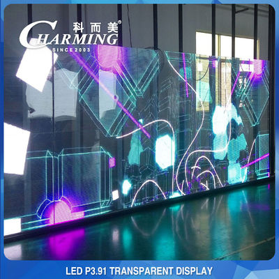 230W Outdoor Transparent LED Video Wall Screen IP65 Waterproof