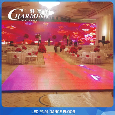 P3.91 Led Screen IP65 Waterproof And Stain-Resistant Outdoor Floor Fashion Led Dance Floor Led Screen Glass Led Dancing Floor Dj Wedding Led Floor