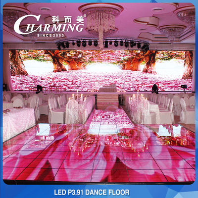 P3.91 Led Screen IP65 Waterproof And Stain-Resistant Outdoor Floor Fashion Led Dance Floor Led Screen Glass Led Dancing Floor Dj Wedding Led Floor