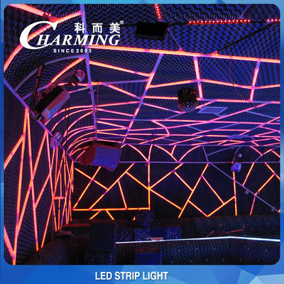 Ultra Thin Flexible RGB LED Strip Lights 5000x10x3MM For Hotel