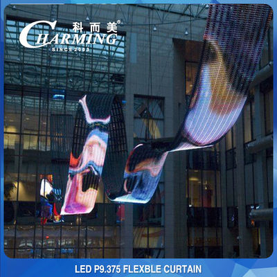 Anti Collision Flexible LED Screen Wall Windproof No Flicker