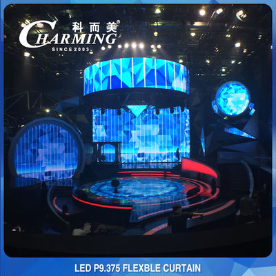 Ultralight 135W Flexible LED Screen Panel , Waterproof Flex LED Video Wall