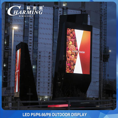 SMD3535 Outdor LED Video Wall IP65 Fast Lock Structure 2K 4K Display