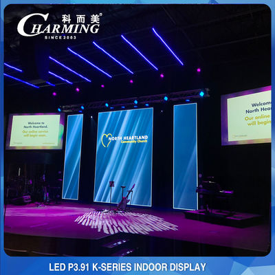 Stage Outdoor LED Video Wall Display RGB P3.91 256x128 Resolution