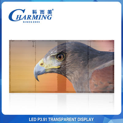 P3.91-P7.8 Indoor Transparent Glass LED Display Window LED Advertising Display