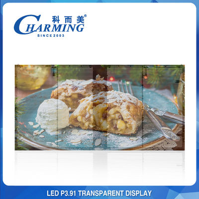 P3.91 Outdoor Display Transparent Video Wall Rgb 4K Fixed Installation