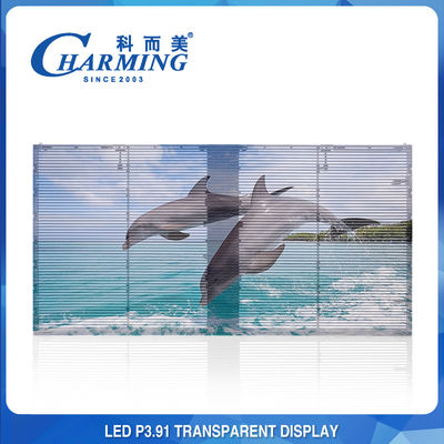 Full Color P3.91 Clear Transparent LED Video Wall Waterproof SMD1921 LED Standard