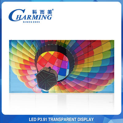 RGB Lightweight P3.91 Transparent LED Screen Indoor Outdoor Clear Picture