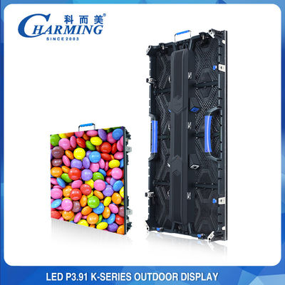 Outdoor Full Color LED Video Wall Display , Rental Video P3.91 LED Screen