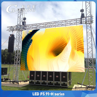 16 Bit P3.91 Rental LED Display Front Protection For Events Background Outdoor
