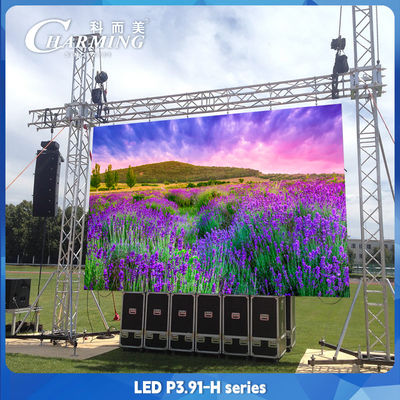 4500CD/m2 P3.91 Rental LED Display 500*1000mm IP65 Digital