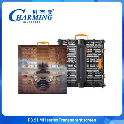 Seamless Splicing Transparent LED Video Wall Glass Display Cabinet With Light