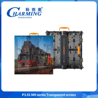 Seamless Splicing Transparent LED Video Wall Glass Display Cabinet With Light