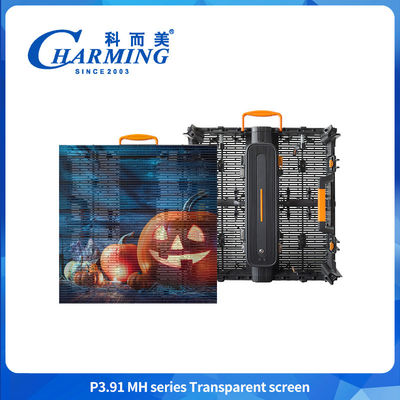5000nits High Brightness P3.91 Outdoor Glass Transparent Led Video Wall