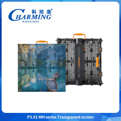 3.91mm Outdoor Transparent LED Video Wall Screen IP65 Waterproof