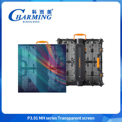 16 Bit P3.91MH Series Transparent LED Display Multiple Installation Methods LED Mesh Screen