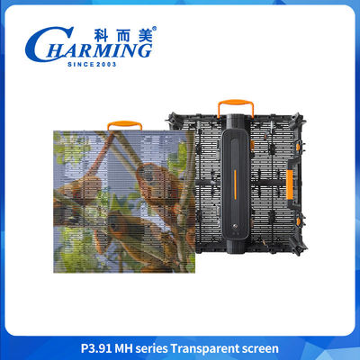 3.91mm Outdoor Transparent LED Video Wall Screen IP65 Waterproof