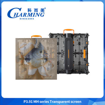 P3.91 Transparent Storefront Outdoor Led Video Display Board IP65 Wall Panels