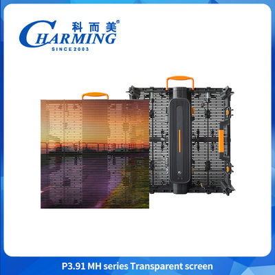 Outdoor Waterproof Magnesium Alloy P3.91 Advertising LED Building LED Transparent Screen