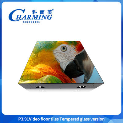 Decorative Led String Floor Screen Display P3.91 With Glass Cover Strong And Waterproof