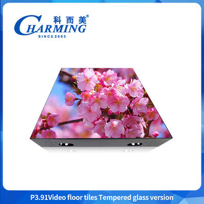 P3.91 LED Video Floor Tiles, Easy Maintenance LED Floor Tile Display Colorful Design LED Floor Tile Display