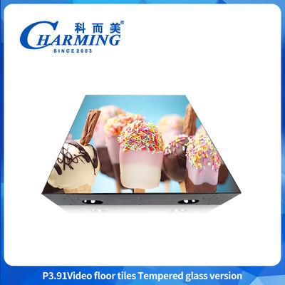 P3.91 LED Video Floor Tiles, Easy Maintenance LED Floor Tile Display Colorful Design LED Floor Tile Display